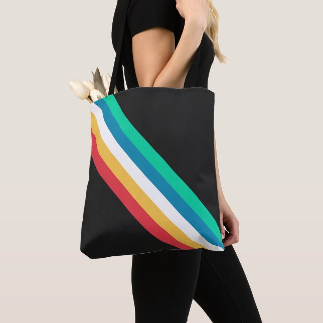Handikapp Pride Month Flagga Tygkasse (Närbild)