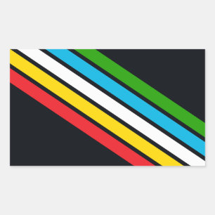 Handikapp stolthetsflagga rektangulärt klistermärke