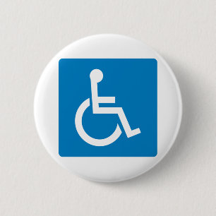 HandikappAccessibilityhuvudvägen undertecknar Knapp