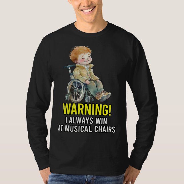 Handikappad Funktionshindrad Amputerad Rullstol H T Shirt (Framsida)