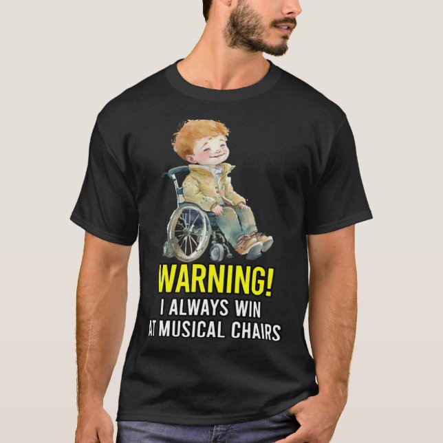 Handikappad Funktionshindrad Amputerad Rullstol H T Shirt (Framsida)