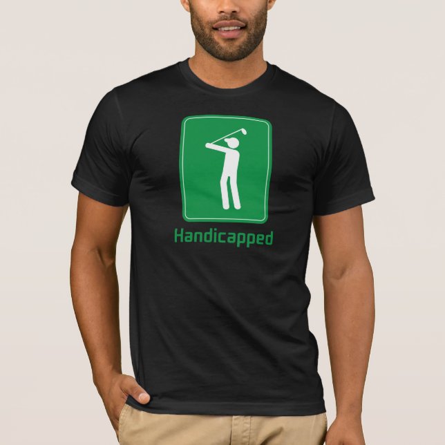 Handikappad Golf - T-shirt (Framsida)