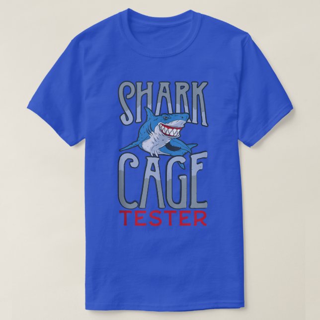 Handikappade Amputed Shark Cage Tester T Shirt (Design framsida)