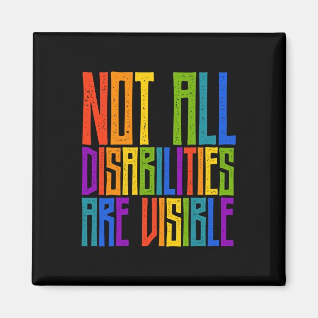 Handikappade är inte alla handikappade. magnet (Framsidan)