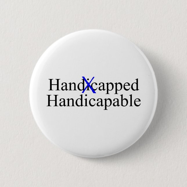 Handikappade Handicapable Knapp (Framsida)