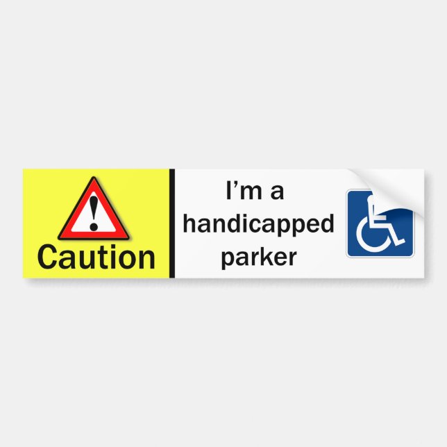 Handikappade Parker Bildekal (Framsidan)
