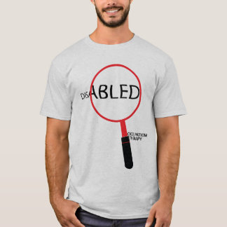 handikappade personer tee shirt