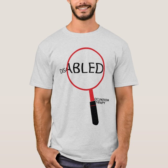 handikappade personer tee shirt (Framsida)