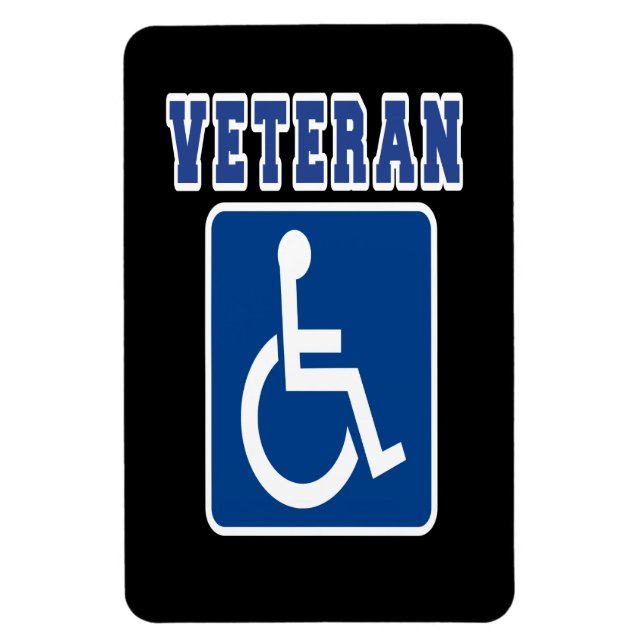 Handikappade Veteran Magnet (Vertikal)