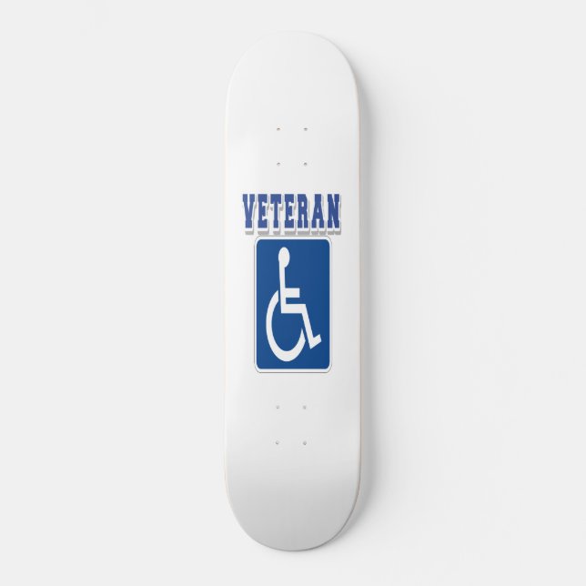 Handikappade Veteran Mini Skateboard Bräda 18,5 Cm (Framsida)