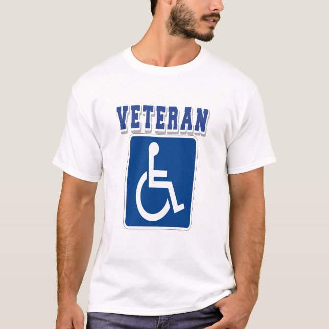 Handikappade Veteran T Shirt (Framsida)