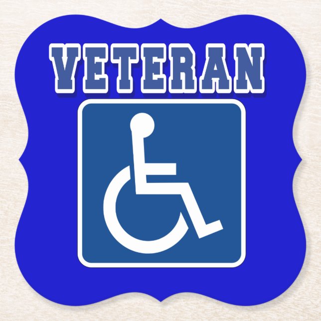Handikappade Veteran Underlägg Papper (Framsida)