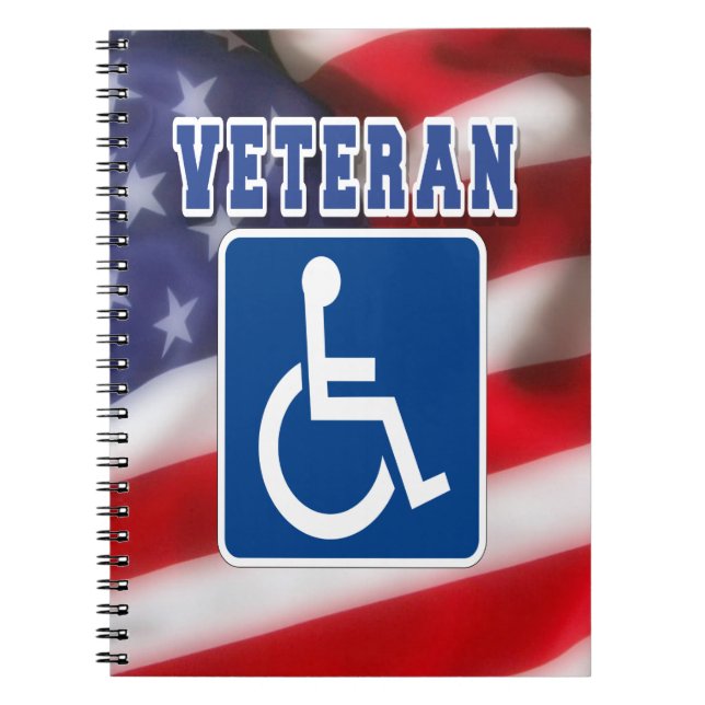 Handikappade Veteran USA Anteckningsbok (Framsidan)