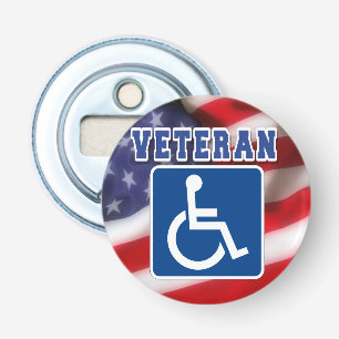 Handikappade Veteran USA Flasköppnare