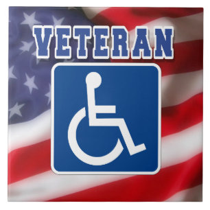 Handikappade Veteran USA Kakelplatta