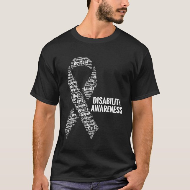 Handikappmedvetenhet Respekt för Access Care-advok T Shirt (Framsida)