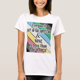 handikappsstolthet alla delar av spektrumet t shirt