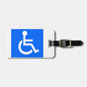 Handikappsymbol Bagagebricka