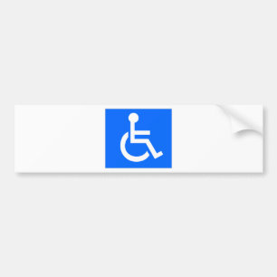 Handikappsymbol Bildekal