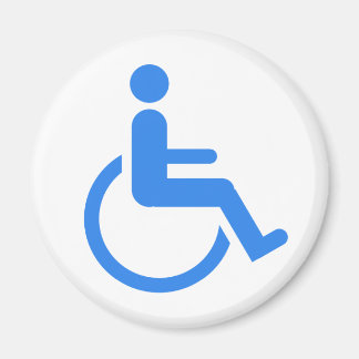 Handikapslad blå design! magnet
