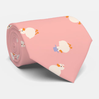 Handillustrerad Ankdesign Rosa Slips