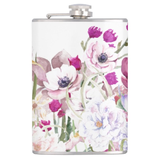 Handillustrerat blomtryck fickplunta (Framsidan)