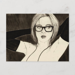 Handin i handsken vykort