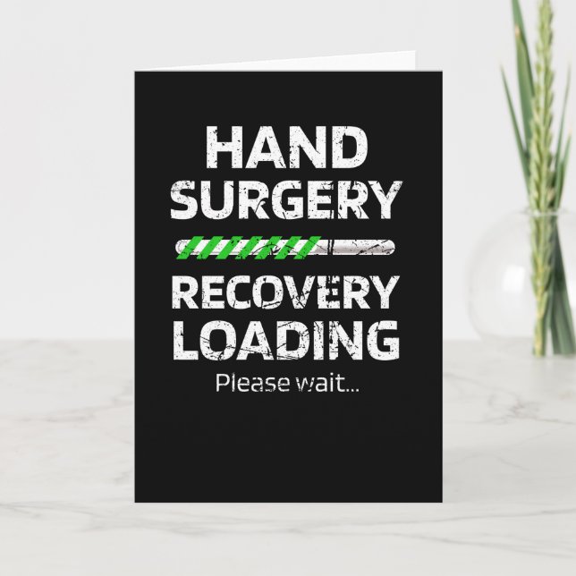 Handkirurgiska återställningsgåvor | Broken Hand S Kort (Framsida)