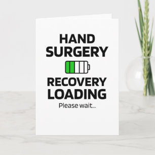 Handkirurgiska återställningsgåvor Broken Hand S Kort