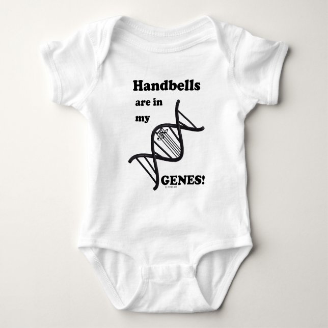 Handklockor finns i mina gener tee shirt (Framsida)