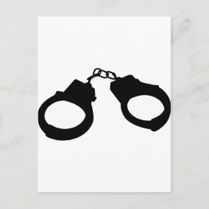 Handklovar, disline Silhouette Vykort