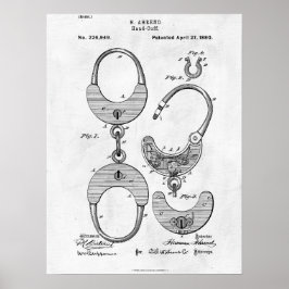 Handklovar Skriv ut 1880 Poster