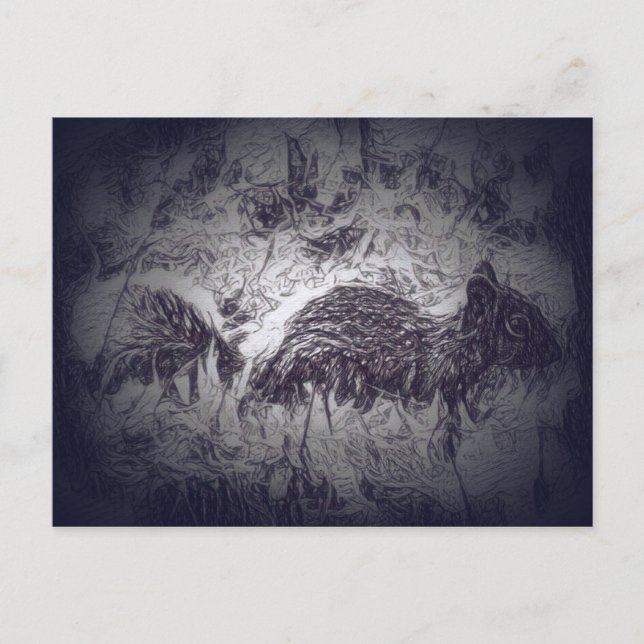 Handkort för ekorrar - Skarvskribenter Vykort (Framsida)