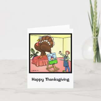 Handkort för Turkiets Thanksgiving Day Card Helgkort