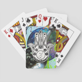 Handkortsdäck för Våg zodiac hamsa Casinokort