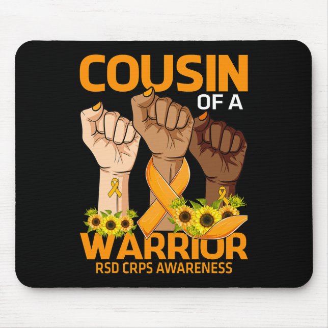 Handkusin till en Warrior RSD Crps Awareness Sunfl Musmatta (Framsidan)