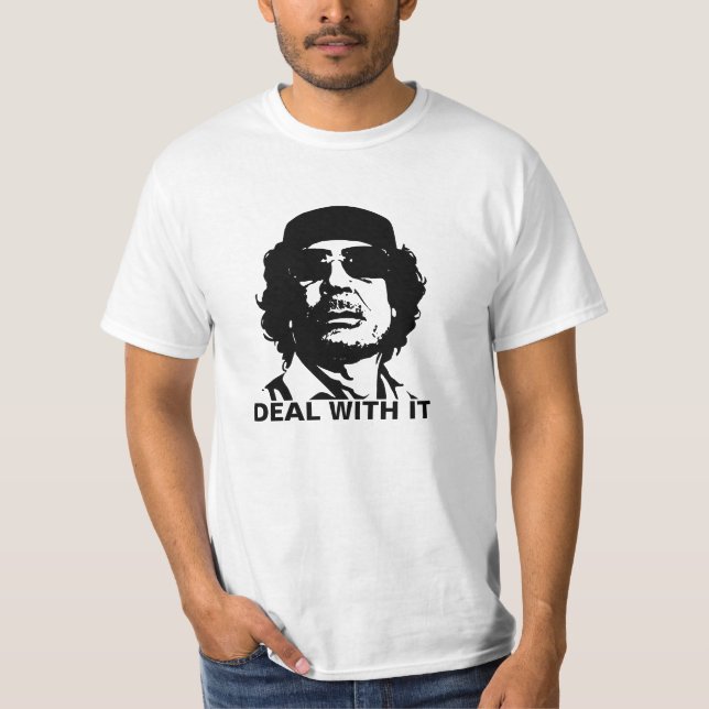 Handla med Muammar Gaddafi T-shirt (Framsida)