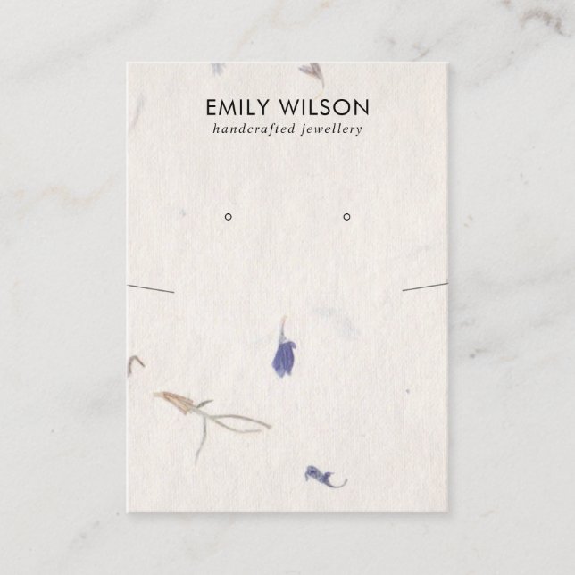 HANDLAD PAPPRARE NECKLASSIFICERAD VISNING VISITKORT (Framsida)