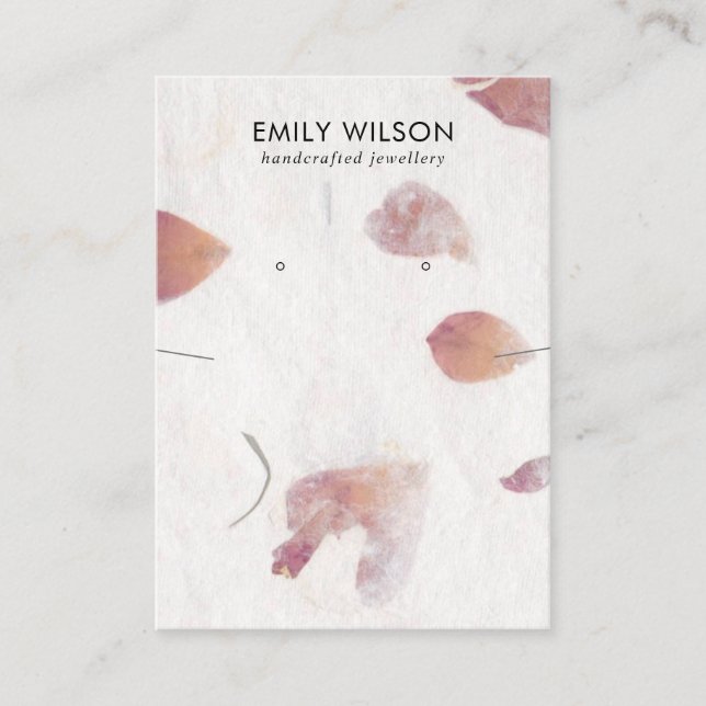 HANDLAD PAPPRARE NECKLASSIFICERAD VISNING VISITKORT (Framsida)