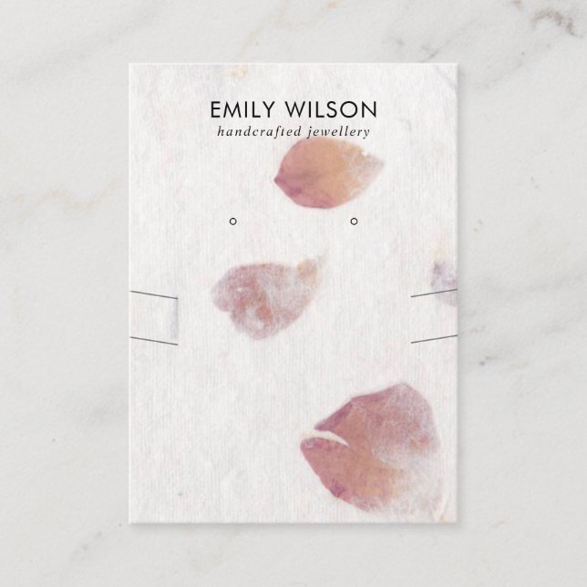 HANDLAD PAPPRARE NECKLASSIFICERAD VISNING VISITKORT (Framsida)