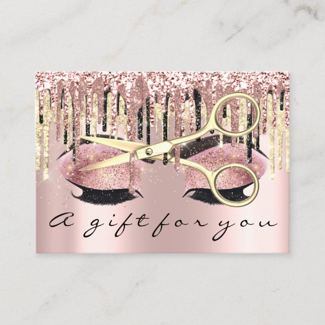 Handläggare för presentationscertifikat Makeup Las Visitkort (Framsida)