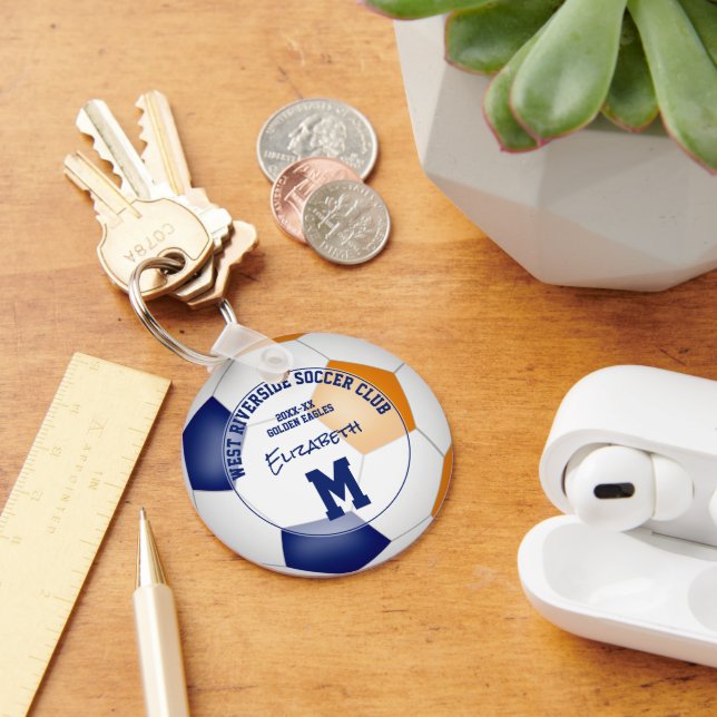 Handläggare i orangen, flickor, pojkar nyckelring (Skrivbord)