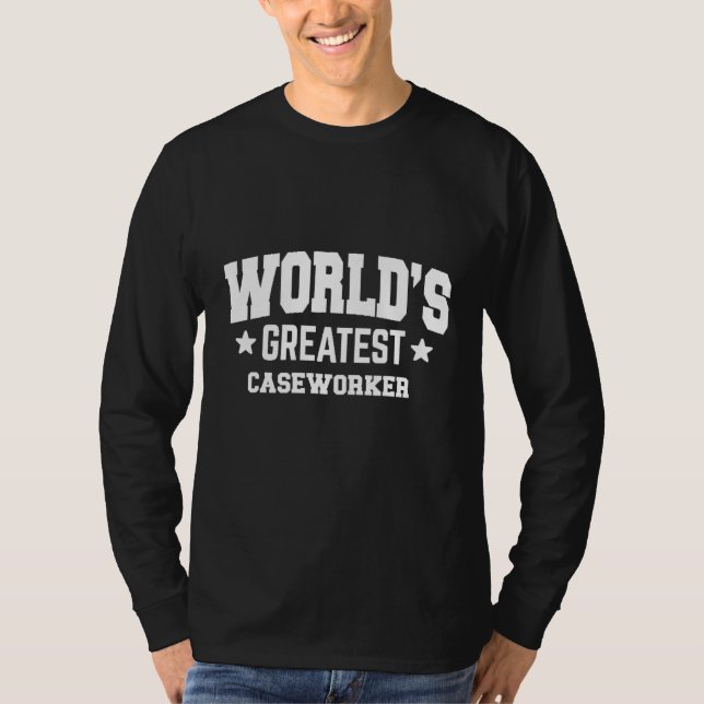 Handläggare Världens Bästa 2:a Dekor Tema T Shirt (Framsida)