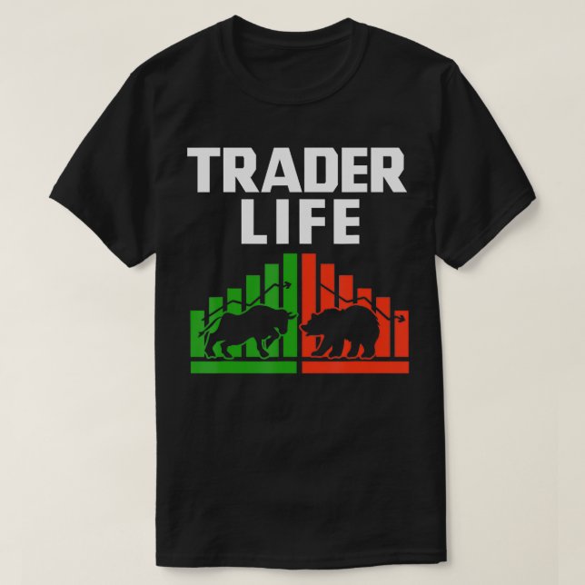 Handlare Life Stockners Investment Investor Stoc T Shirt (Design framsida)