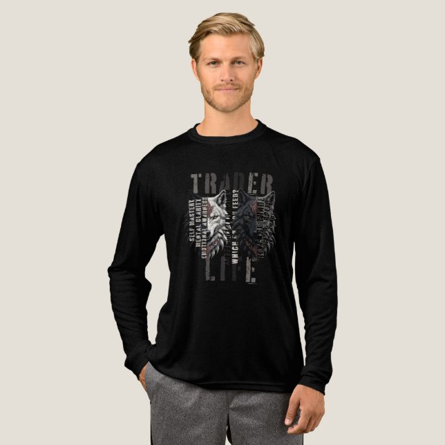 Handlare liv | Varg | Båda sidor T Shirt (Hel framsida)