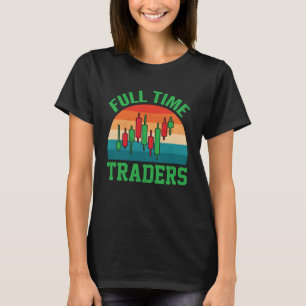Handlare som använder fullt och som använder ljuss t shirt