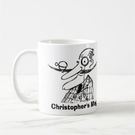 Handle-Pub Mustache och Bell. Lägg till Namn. Funn Kaffemugg