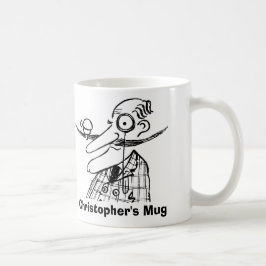 Handle-Pub Mustache och Bell. Lägg till Namn. Funn Kaffemugg