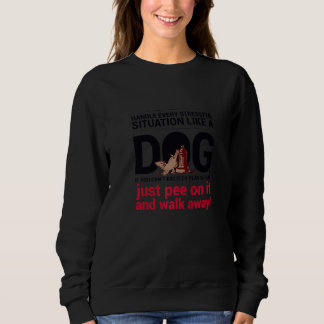 Handle Stress Like A Dog  Cool Pet  Support Animal T Shirt