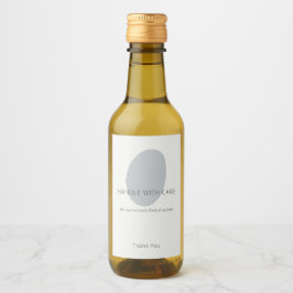 Handle With Care Slate Artisan 2x3 Custom Label Vinetikett